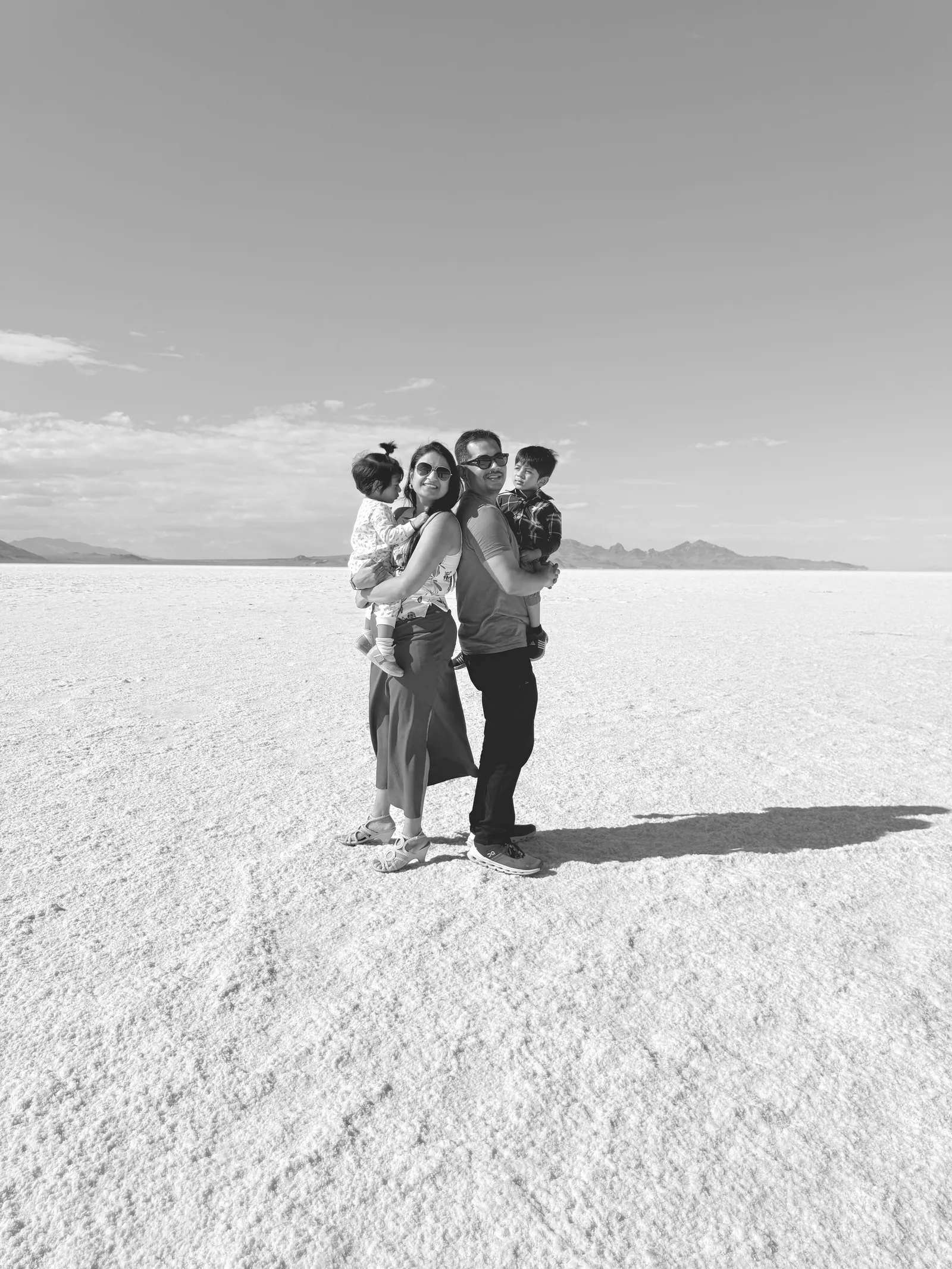 Anuja with her husband, daughter and son